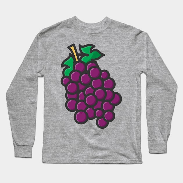 grapes Long Sleeve T-Shirt by fflat hds